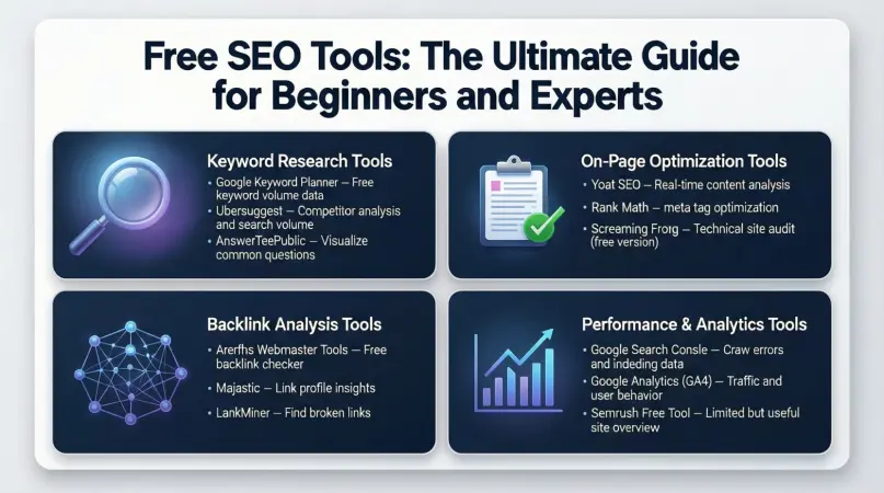 Free SEO Tools: The Ultimate Guide For Beginners And Experts
